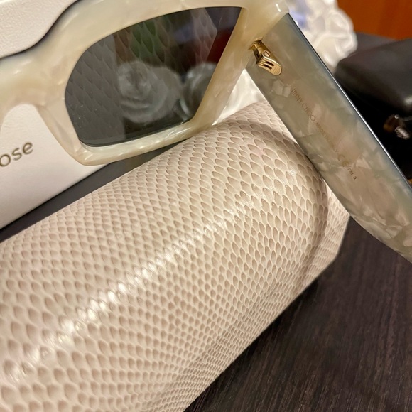 Jimmy Choo Glossy Black Sunglasses main image 4